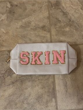 SKIN Varsity Letter Cosmetic Toiletry Bag